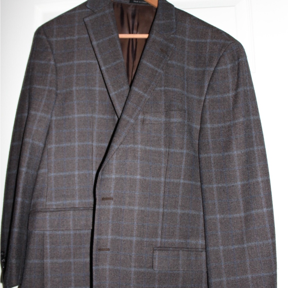 Lauren Ralph Lauren Brown Sport Coat with Notch Lapel